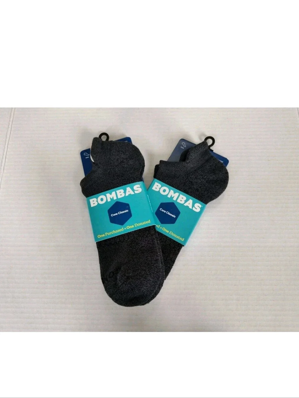 BOMBAS Core Classic Ankle Socks Men's size 9.5-12-13/Women's 11-13- (2 pair)